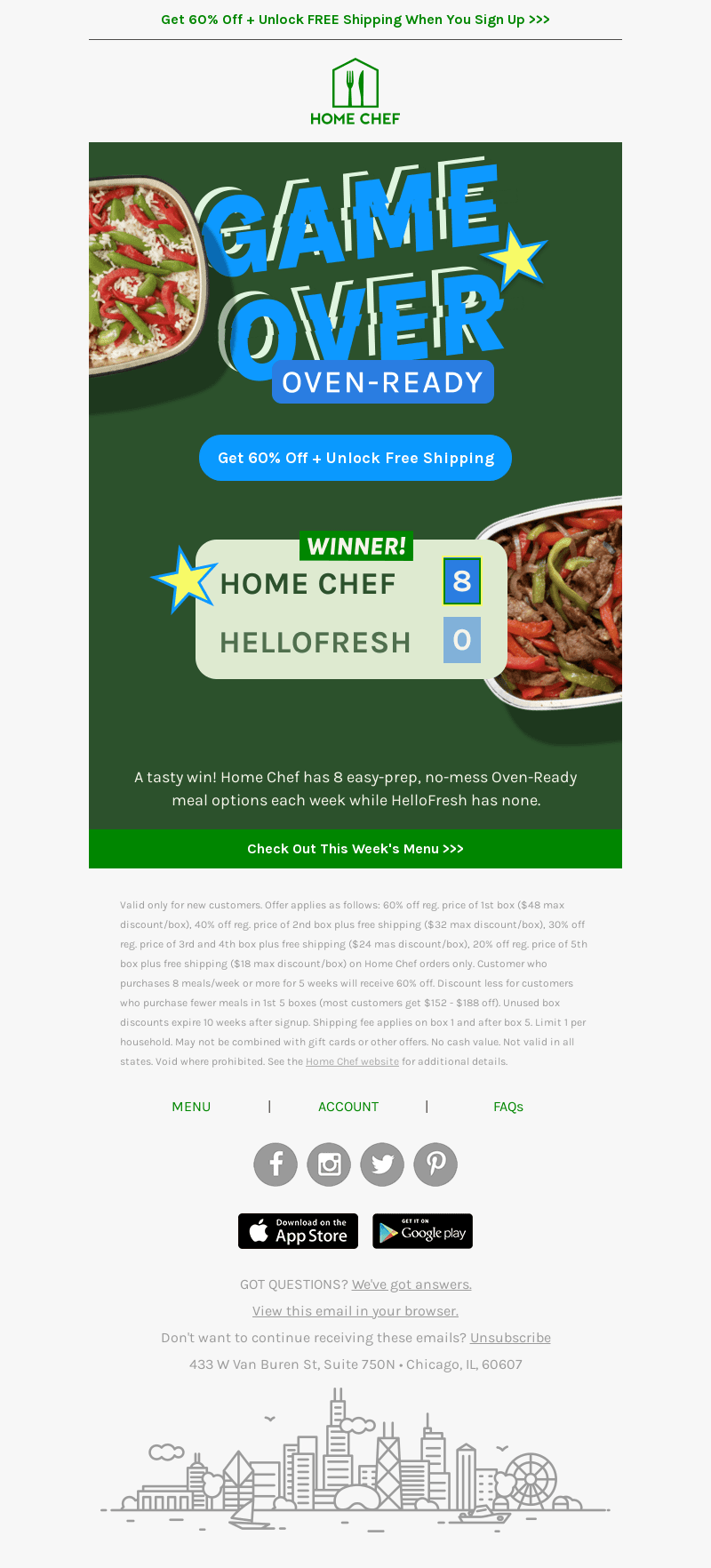 Home Chef email from Thu, Nov 14, 2024