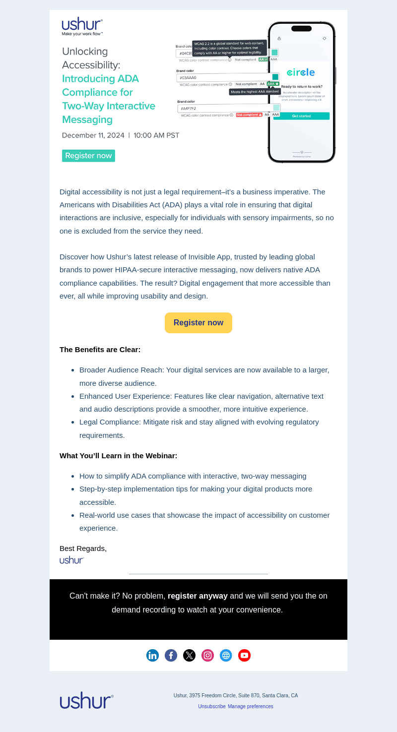 Ushur email from Thu, Nov 14, 2024