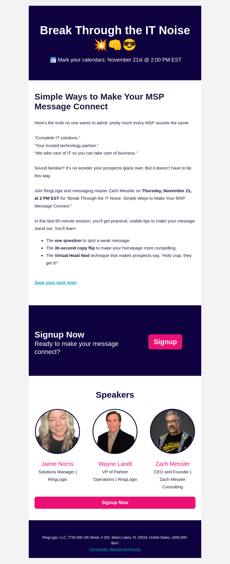 💥 👊 😎 Break Through the Noise: Make Your MSP Message Actually Connect