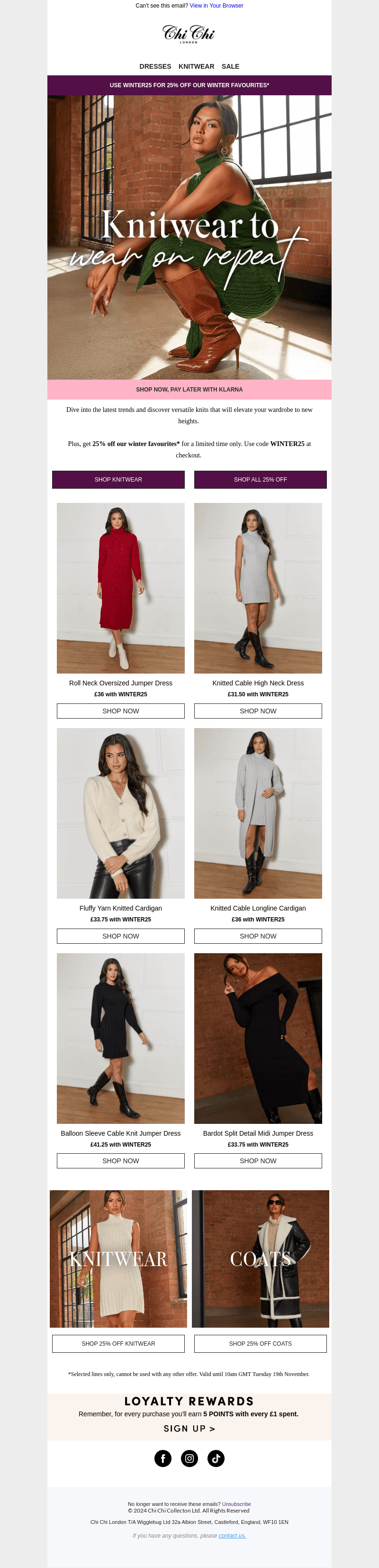 25% off winter favourites 🙌