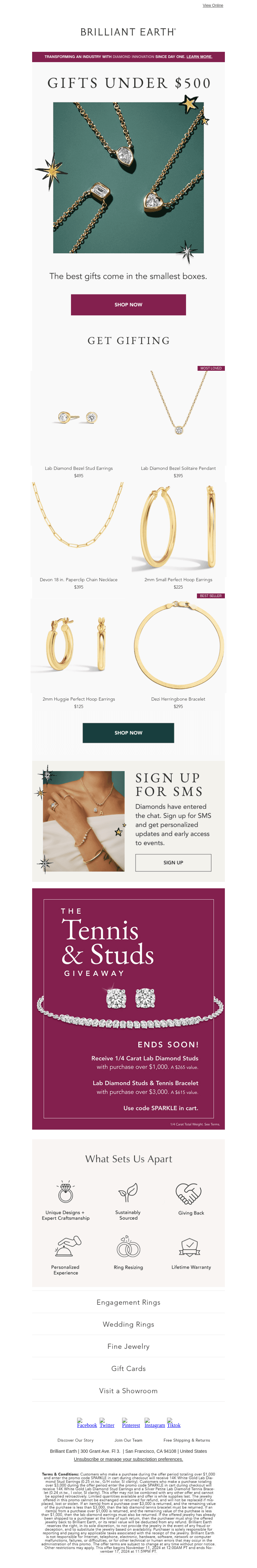 GIFTS UNDER $500