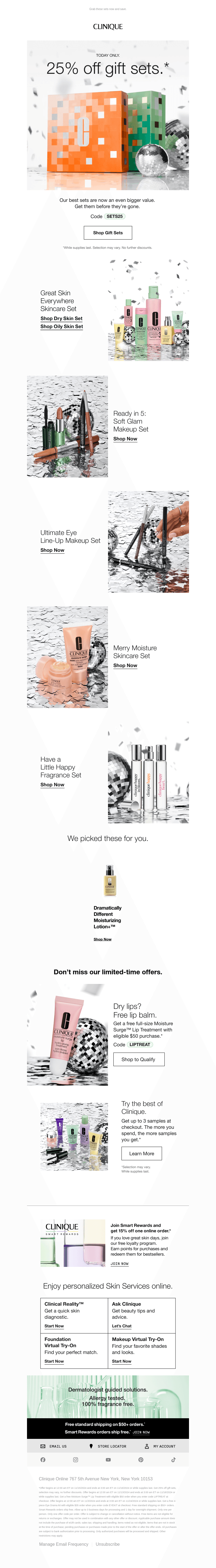 Last chance!🎁😍 25% off gift sets.