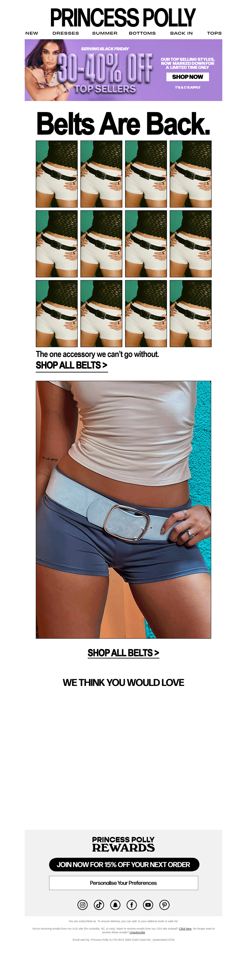 BELTS ARE BACK.