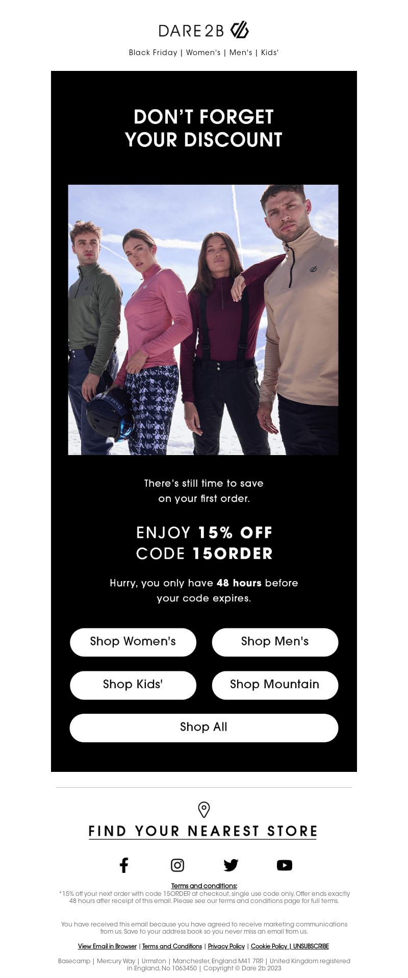 Last Chance to save on Your First Order