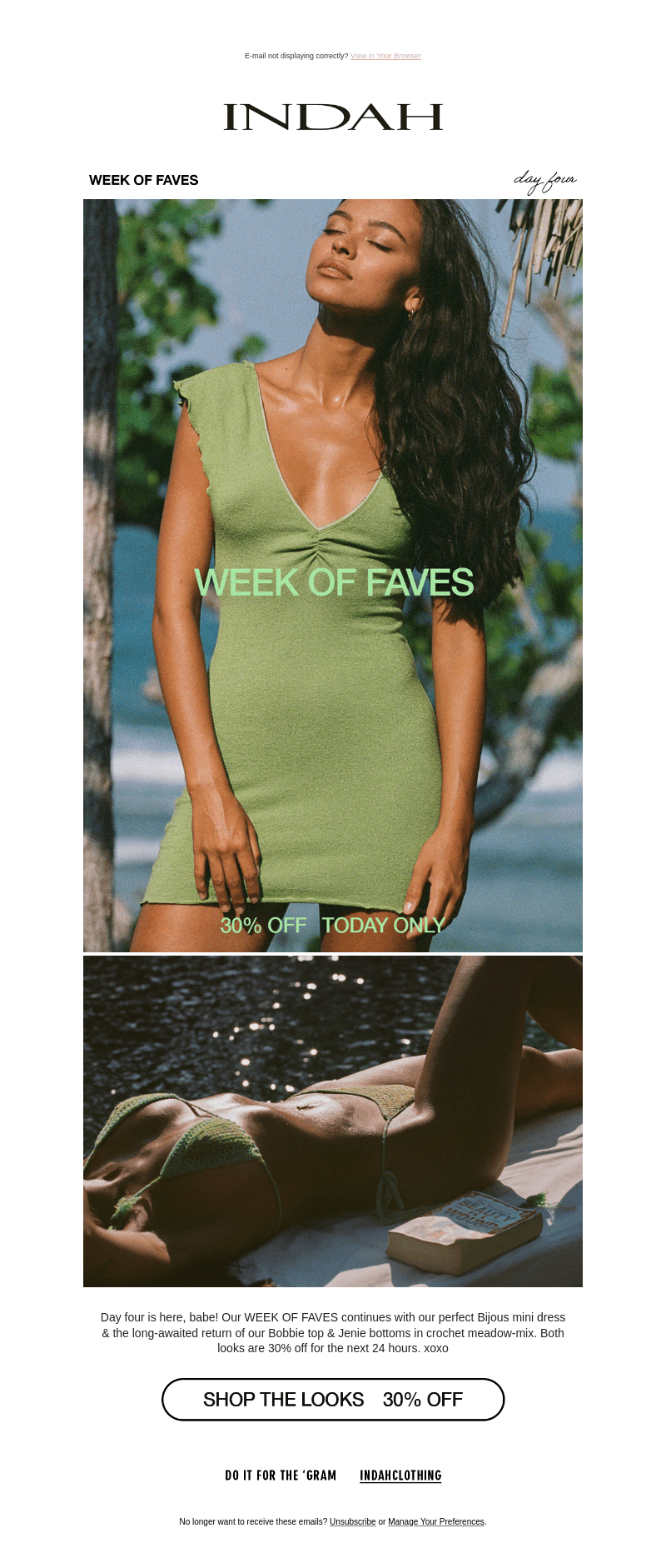 Two new looks 💚 30% OFF