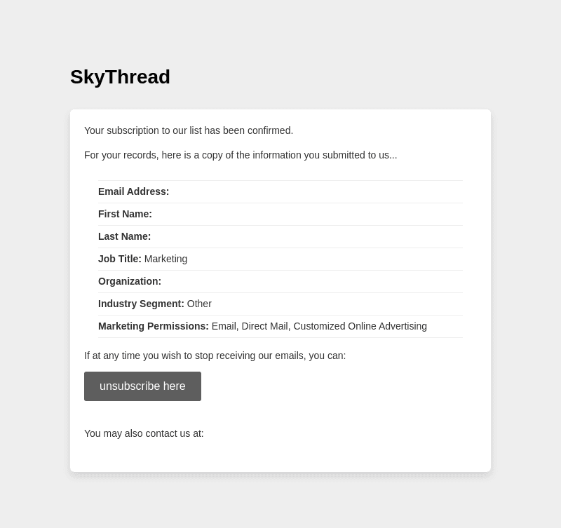 SkyThread email from Sun, Nov 17, 2024