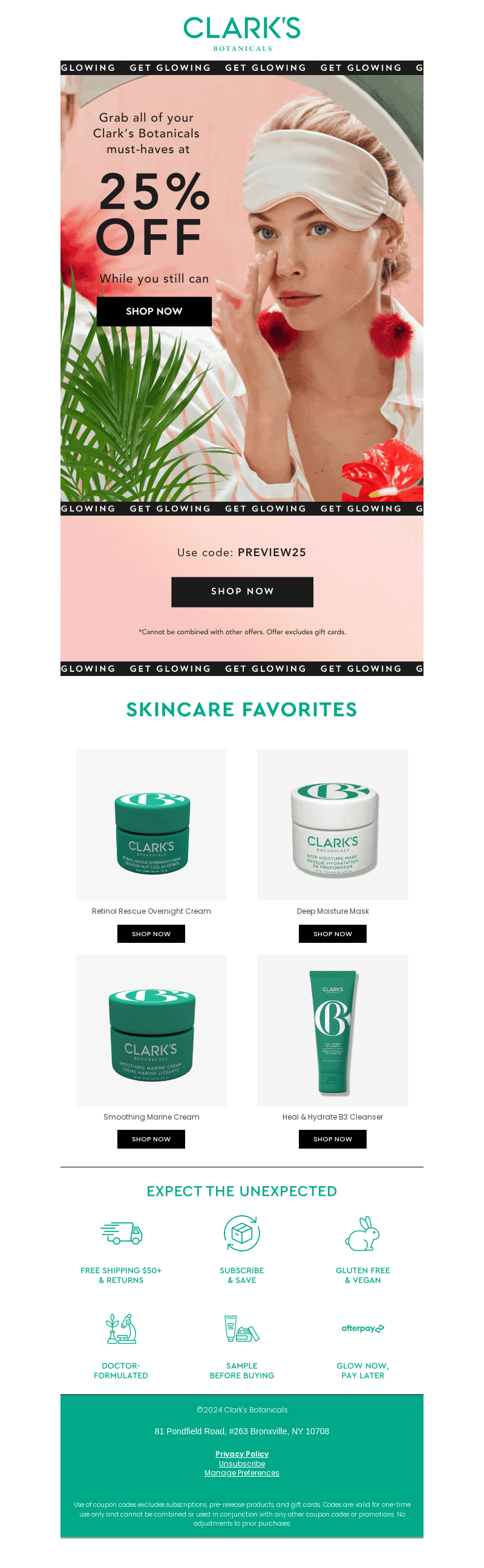 Ready-Set-Glow: Shop 25% OFF EVERYTHING