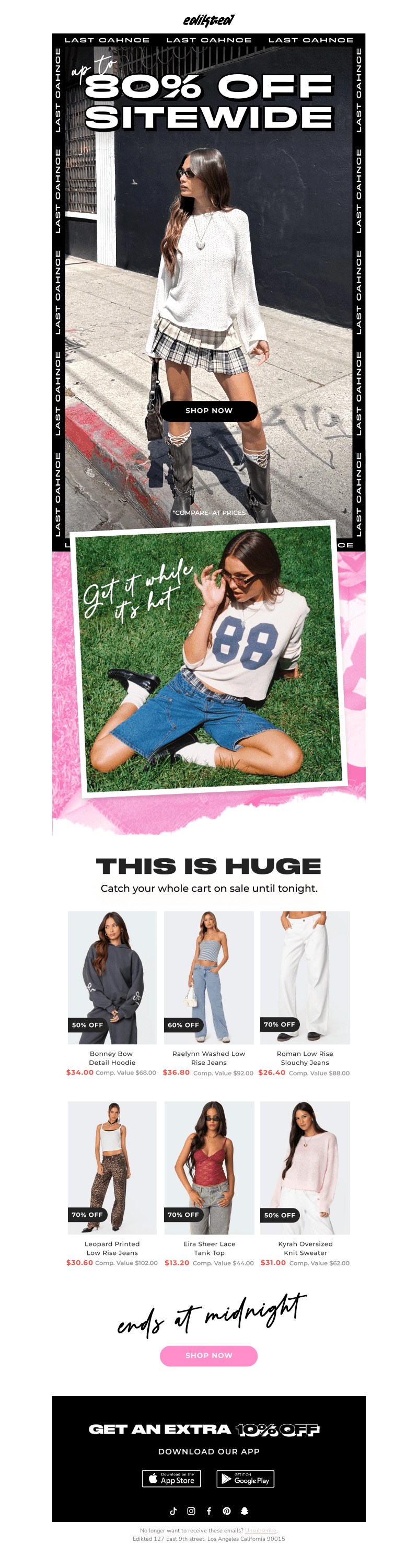 Last Call: Up To 80% Off Everything ⏰