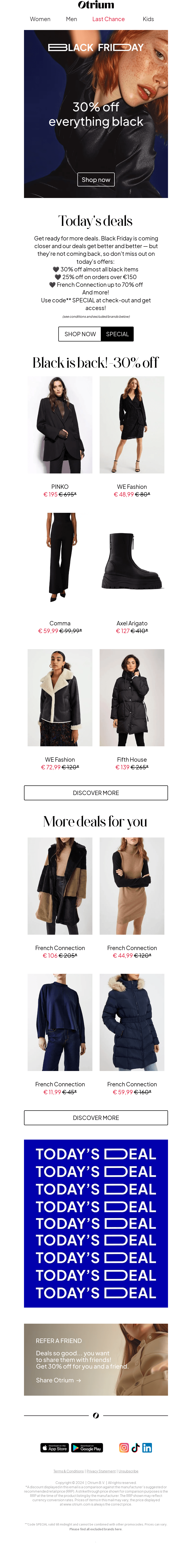Is this real? 30% off everything black! 🖤