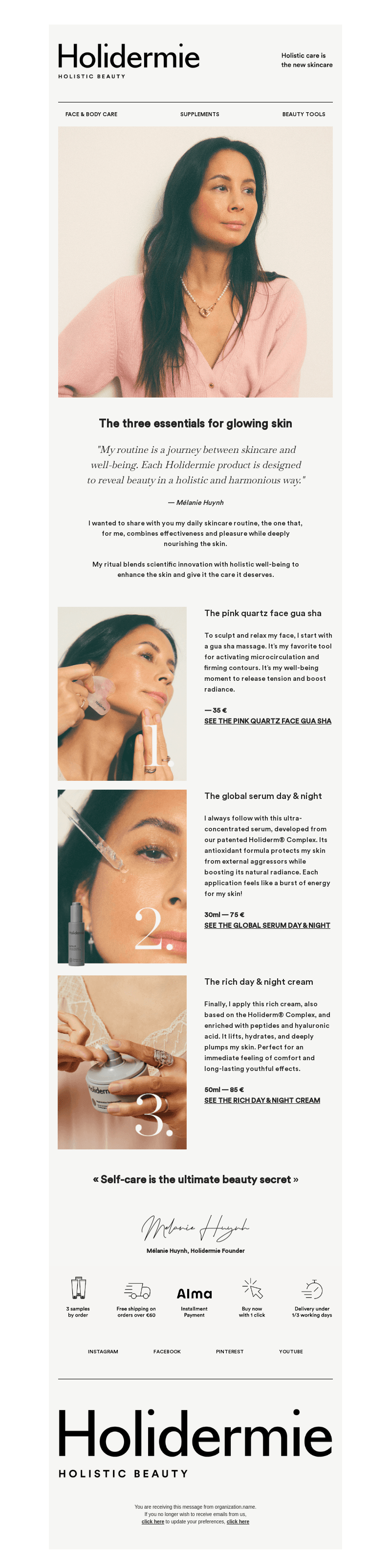 Adopt Mélanie's antioxidant ritual.