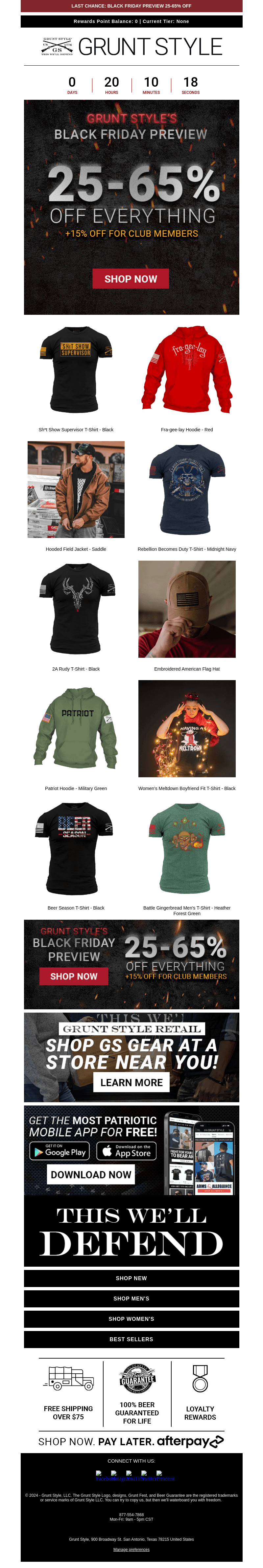 LAST CHANCE: BLACK FRIDAY PREVIEW
