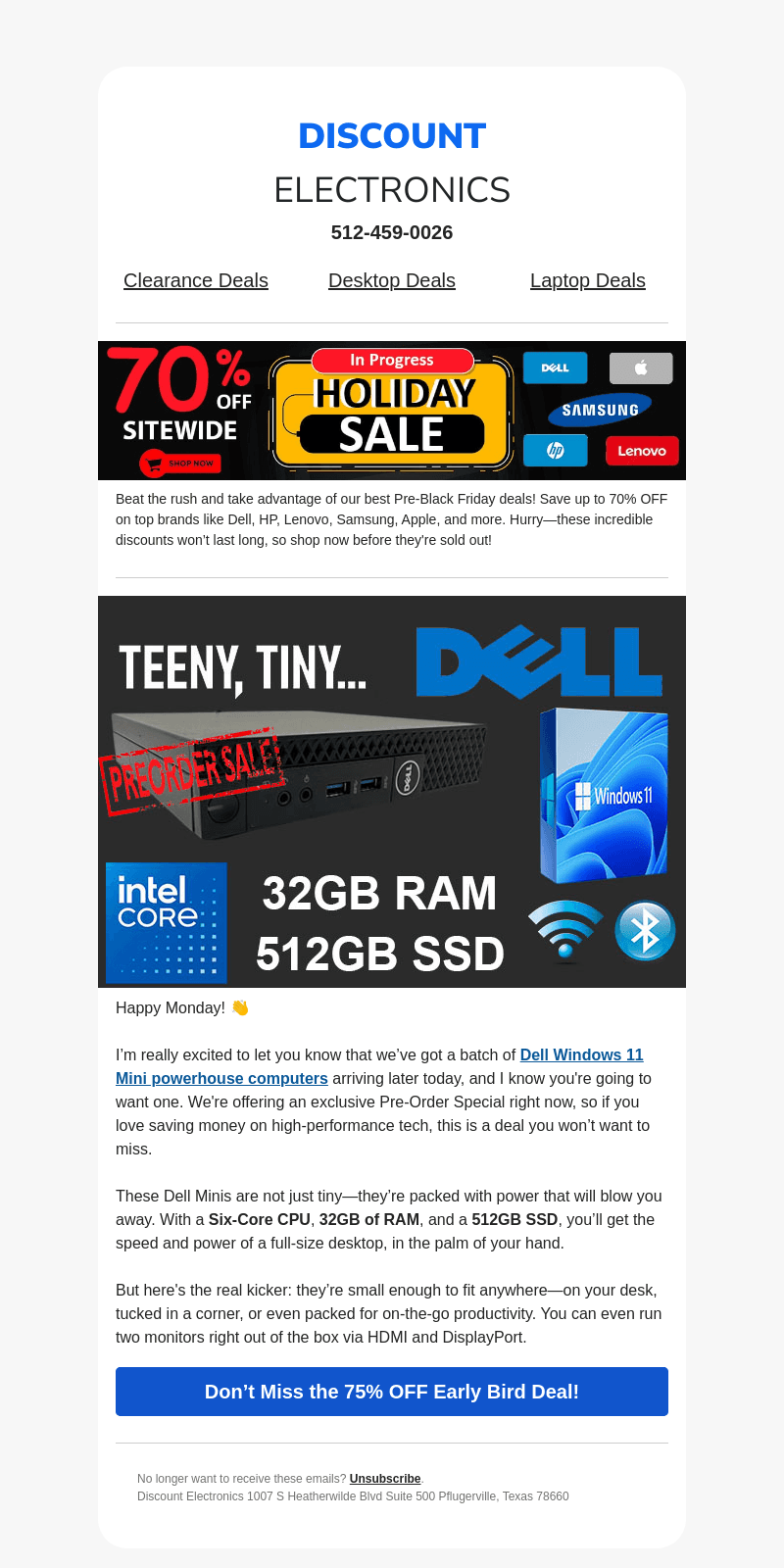 Pre-Order Sale: Tiny PC 6-Core 32GB, 512GB, Windows 11!
