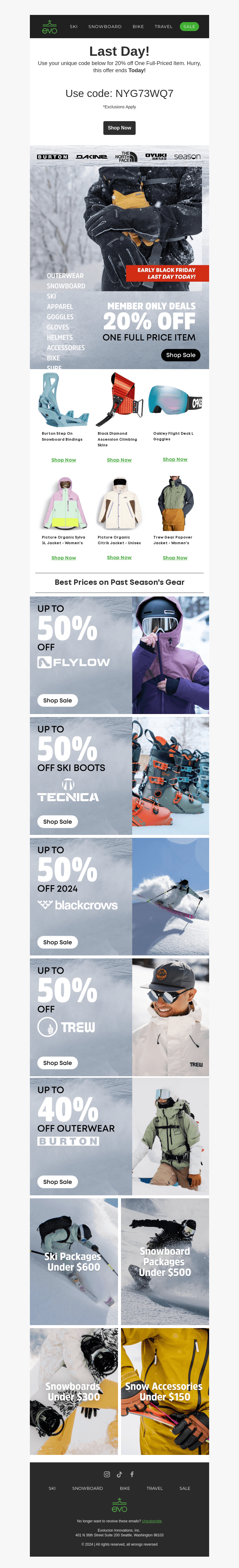 ⏰ Final Day: 20% Off Full-Price Gear