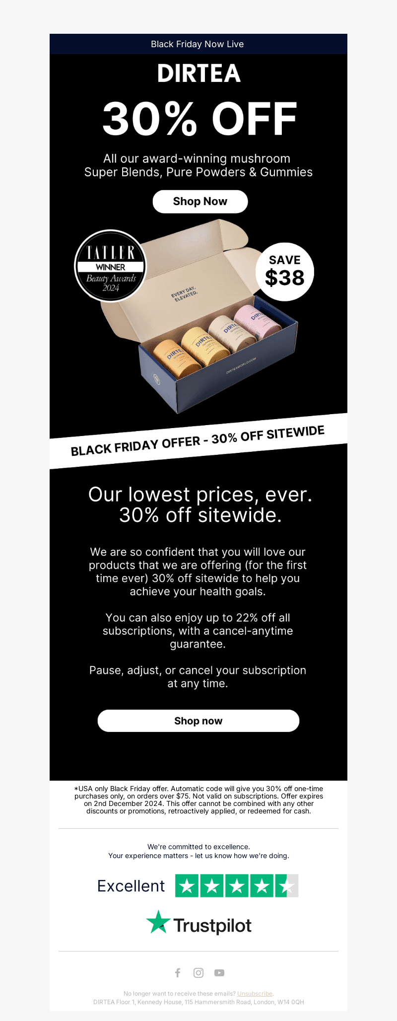 Black Friday is now LIVE 🟢