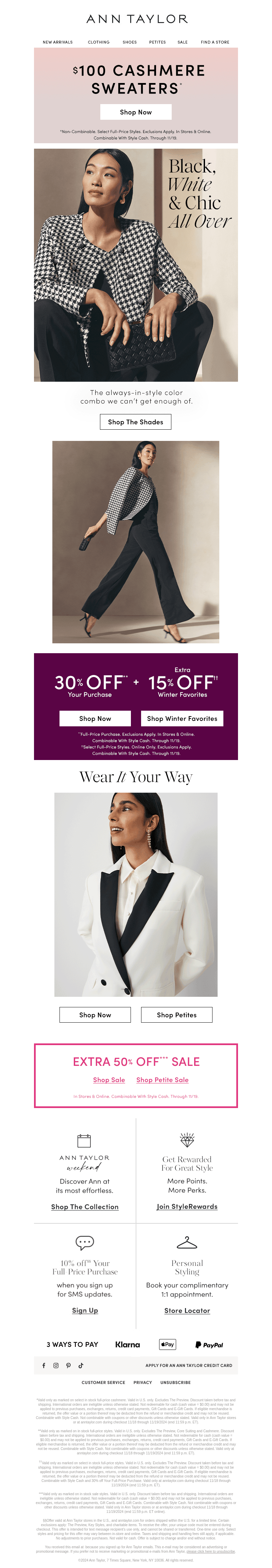 We Rarely Do This: $100 Cashmere