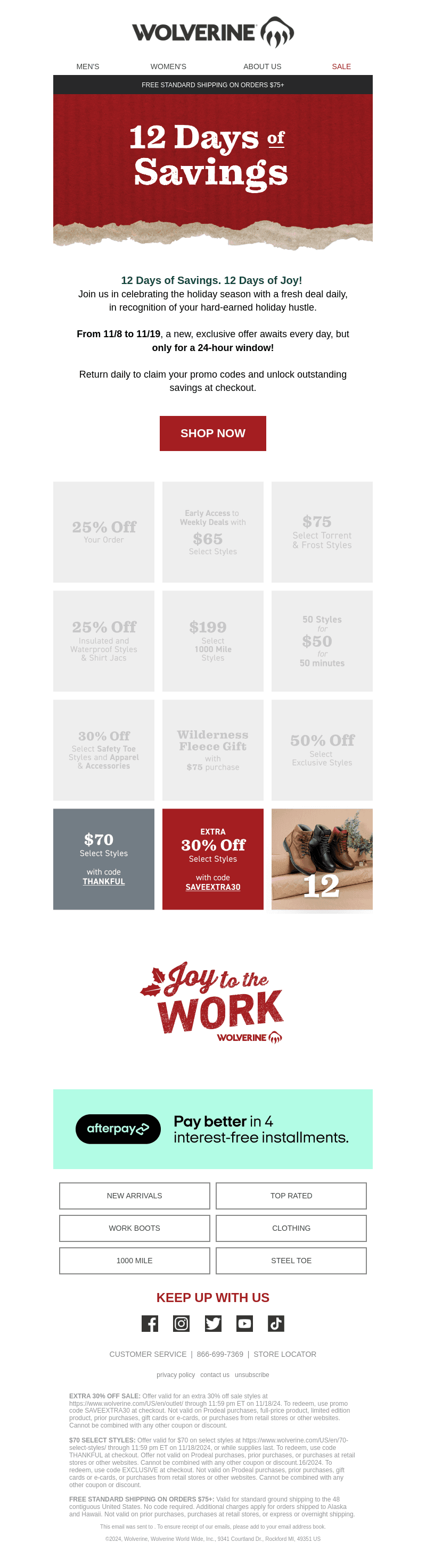 30% Off Select Styles Are GONE Tomorrow