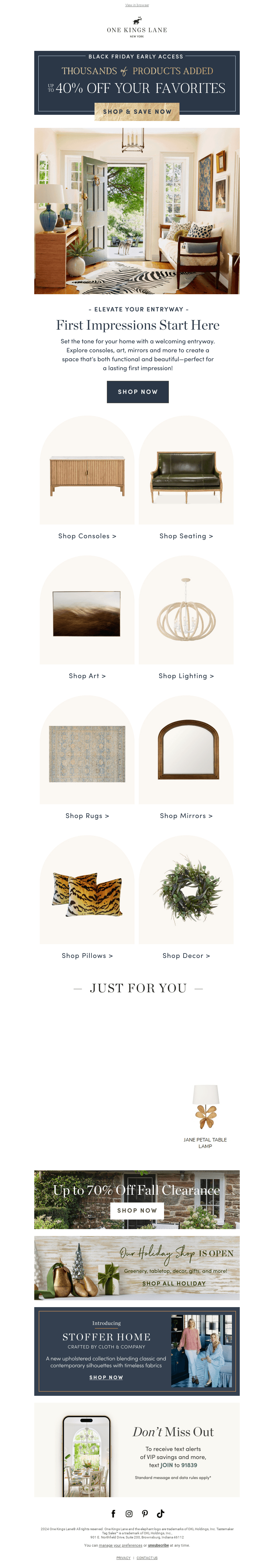Make an Entrance (PLUS, Up to 40% off!)
