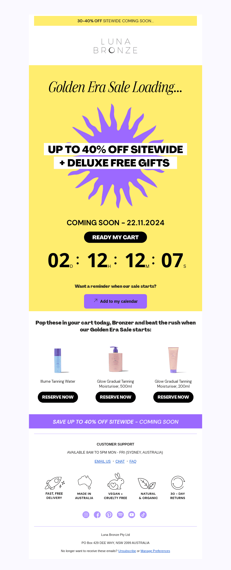 [SPECIAL EVENT] Get ready, Bronzer!