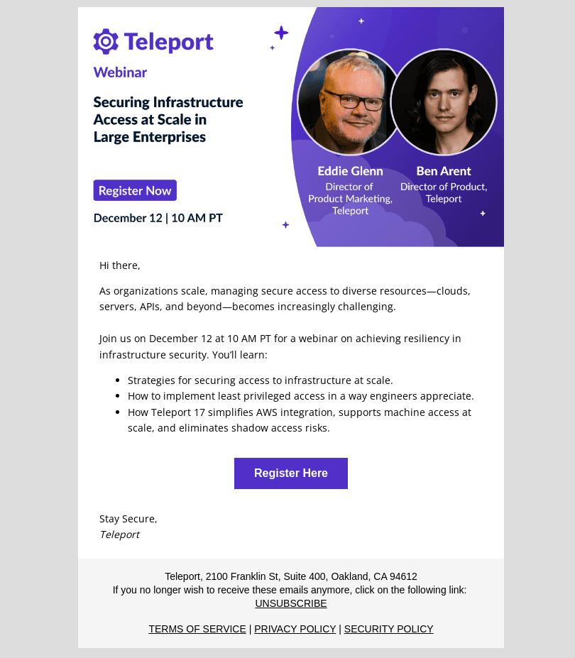 [Webinar] Securing Infrastructure Access at Scale in Large Enterprises