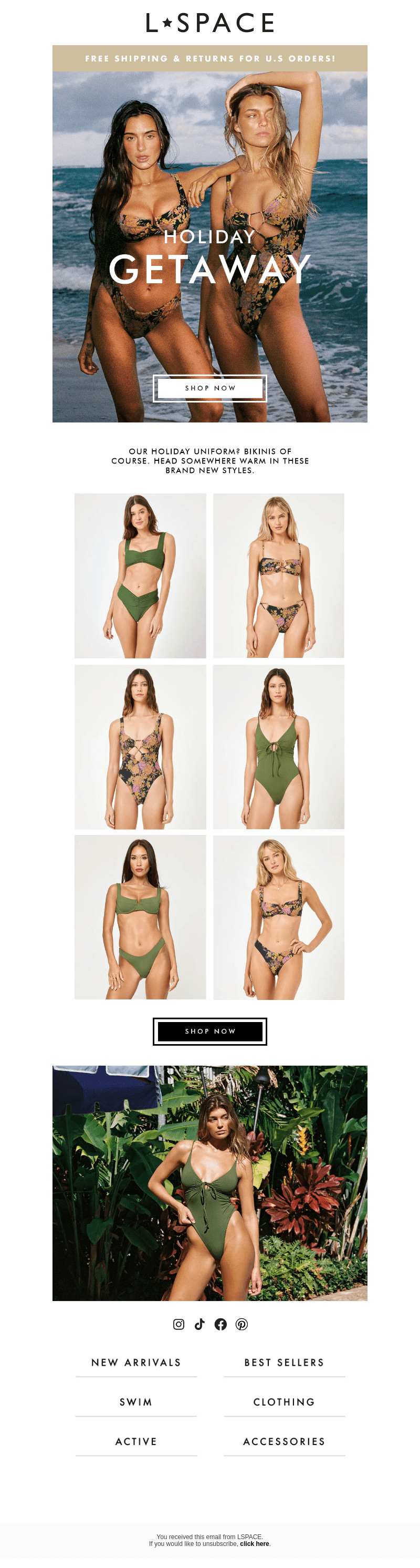 NEW! Holiday Getaway Swim 💚