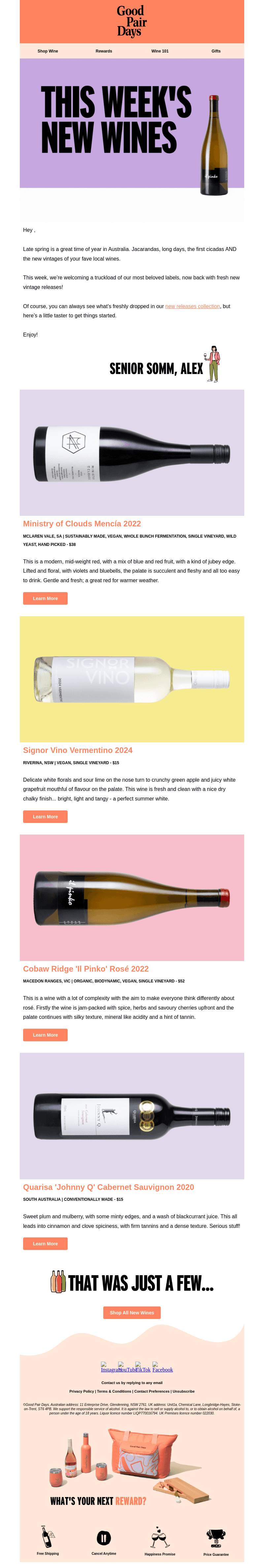 🍷Fresh Aussie Vintages Just Landed