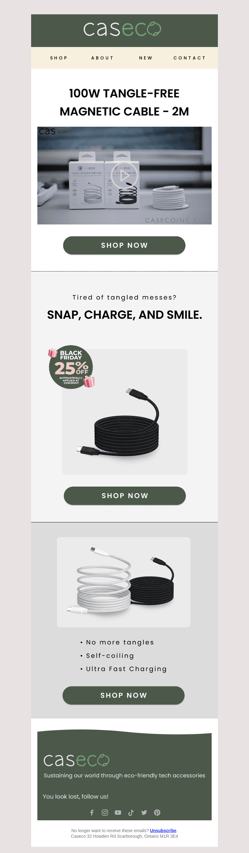 Tired of Tangled Cables?