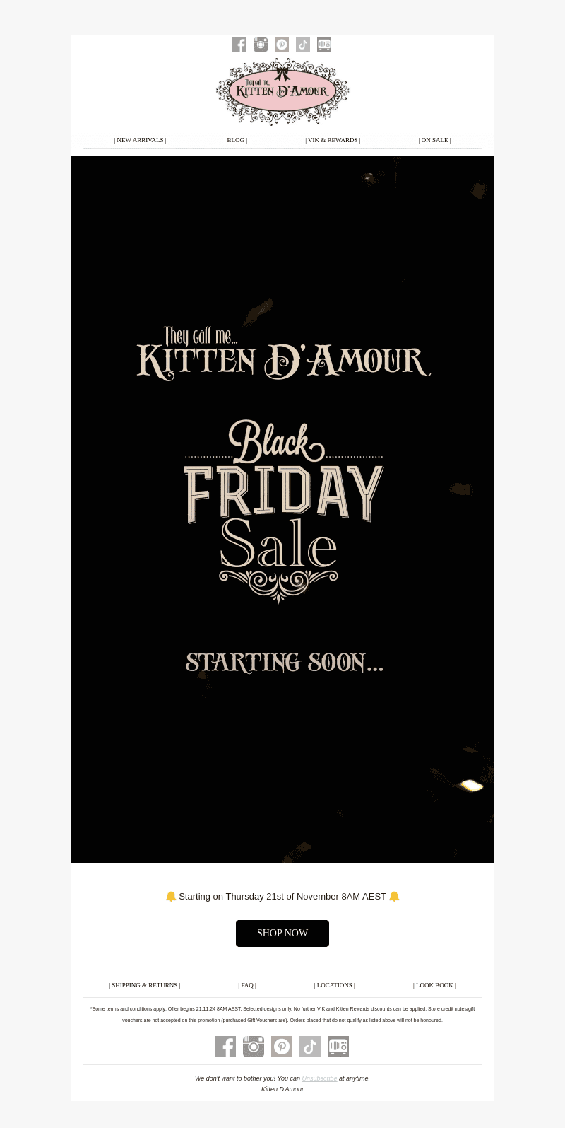Black Friday starting soon...