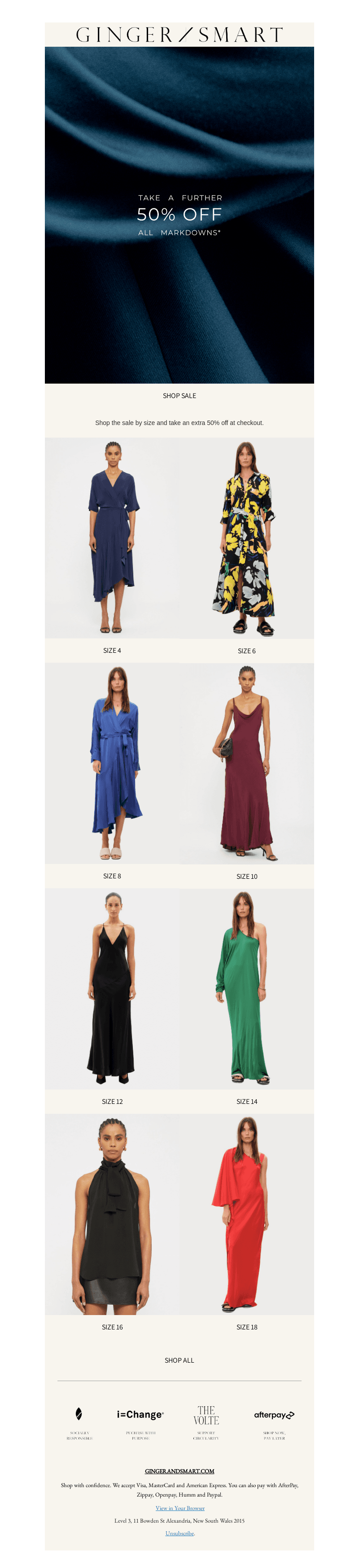 Shop Sale By Size
