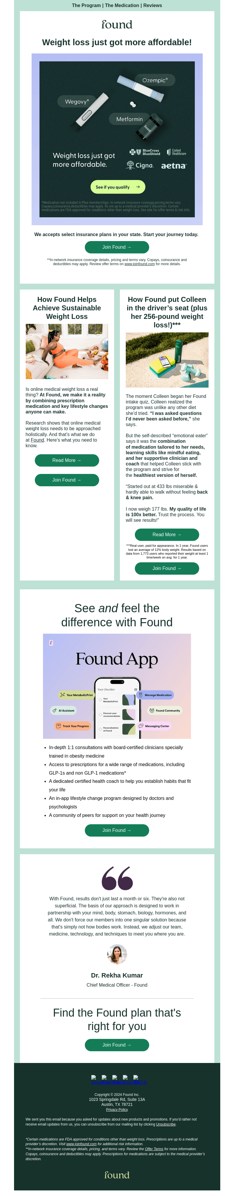 How Found Helps Achieve Sustainable Weight Loss