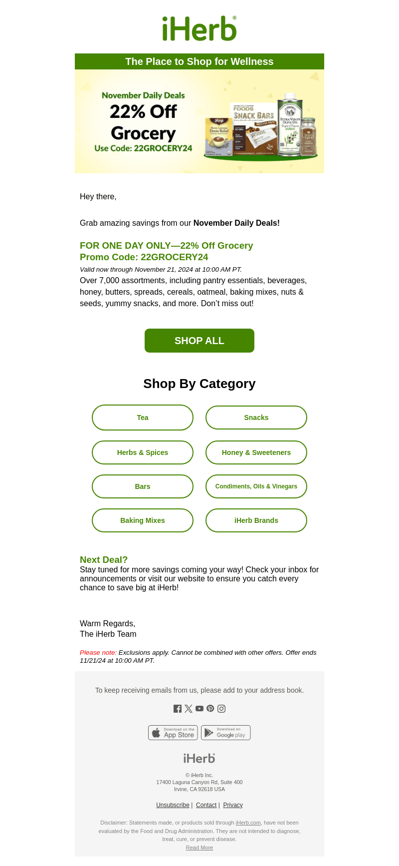⏰ 22% Off Grocery—One Day Only