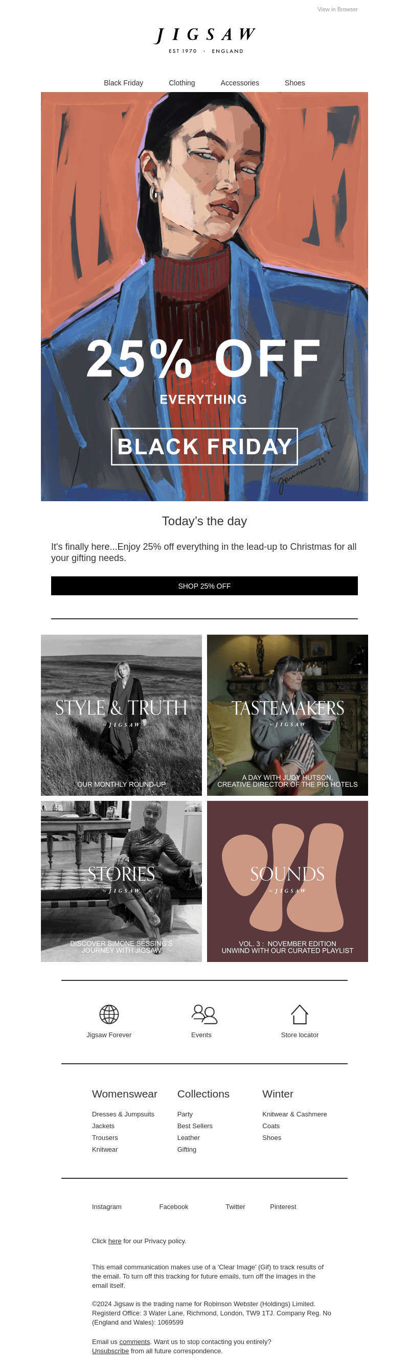 25% off everything