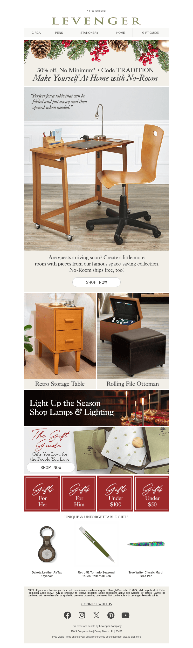 Make Room for Company & Save 30%.