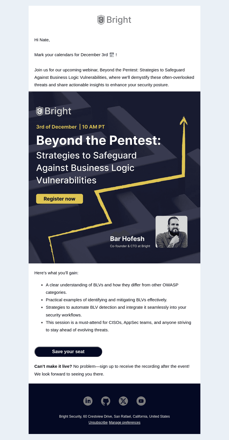 [Webinar] Beyond the Pentest: Secure Your Applications from Business Logic Vulnerabilities