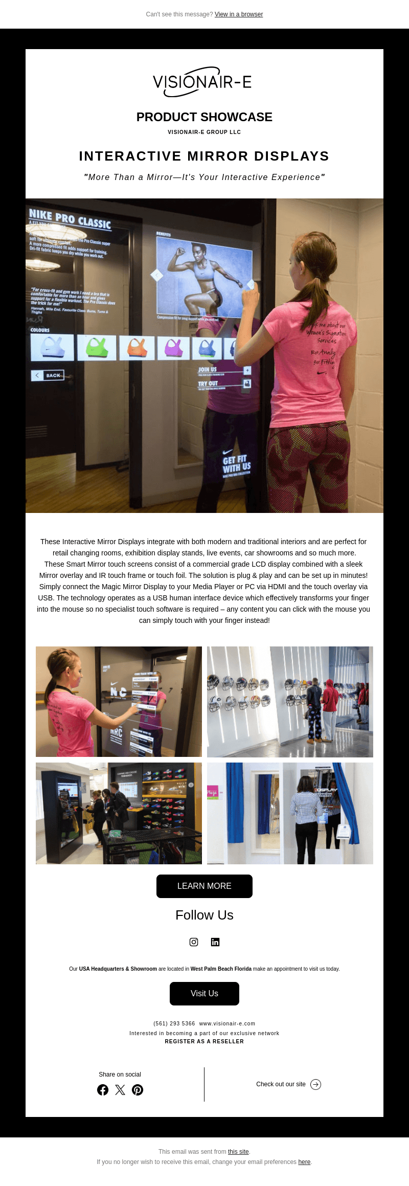 Transform Your Space with Interactive Mirrors.