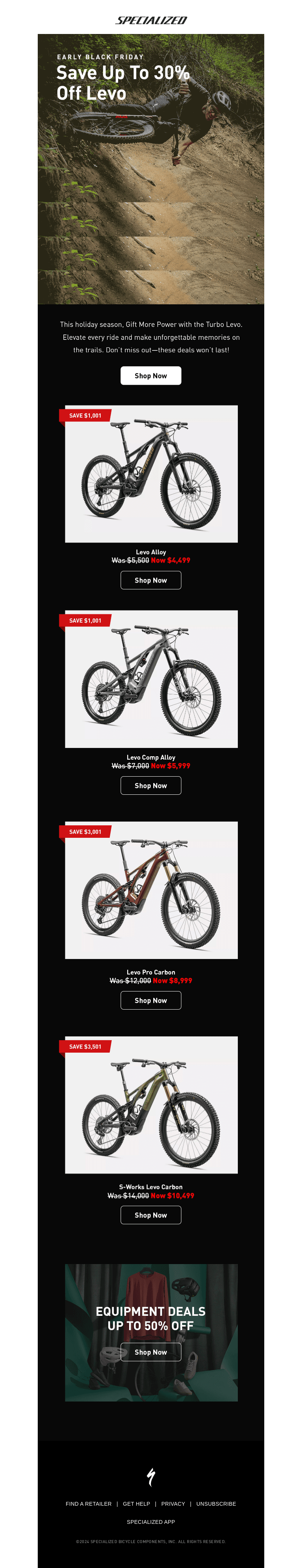 Early Black Friday Levo Deals