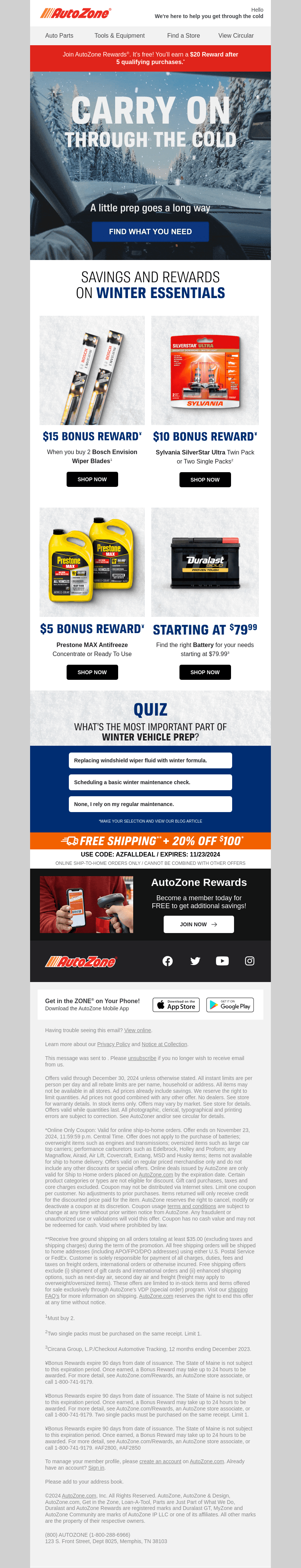 Are you ready for the cold?