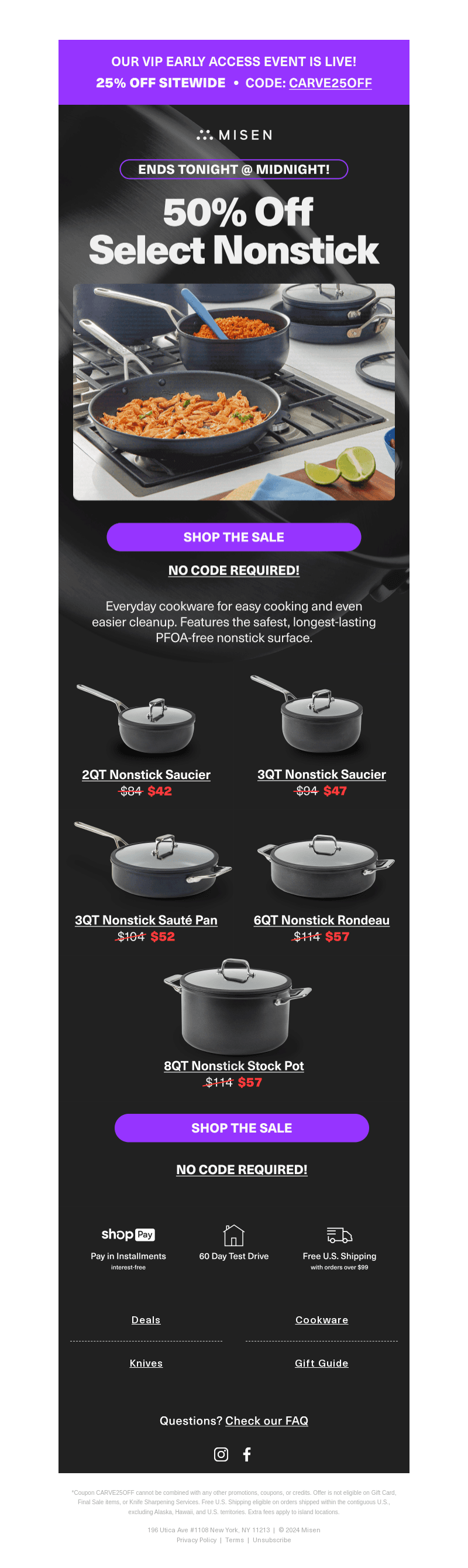 Ends at Midnight | 50% Off Select Nonstick