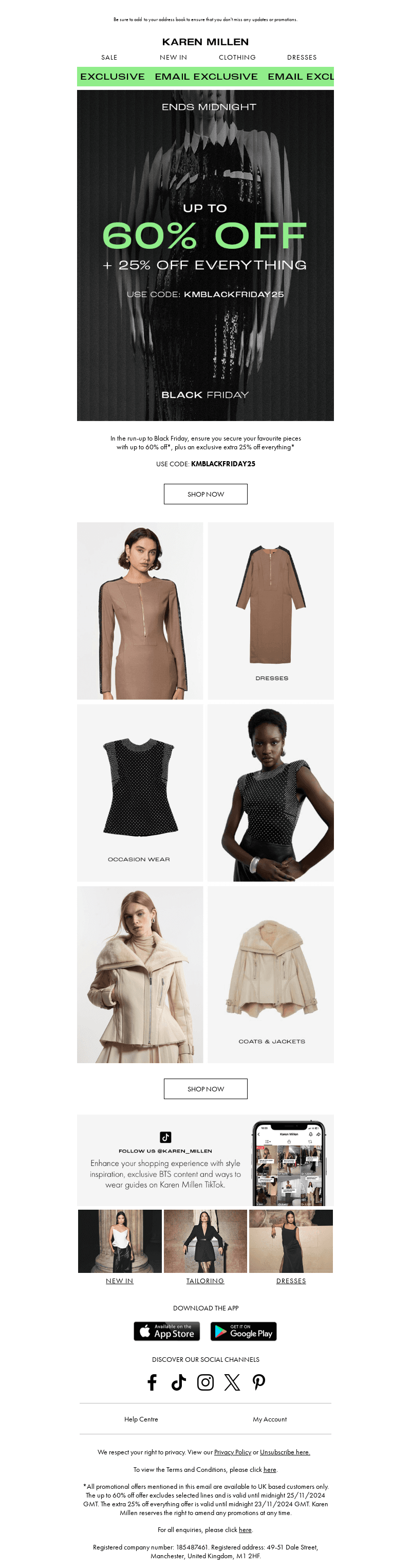 Ends Midnight | Exclusive extra 25% off everything.