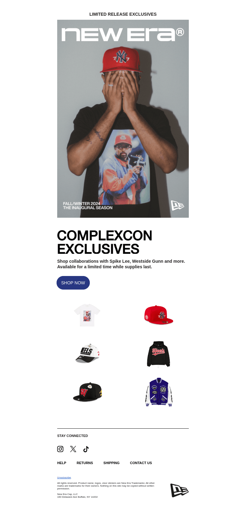 New Era Cap email from Sat, Nov 23, 2024