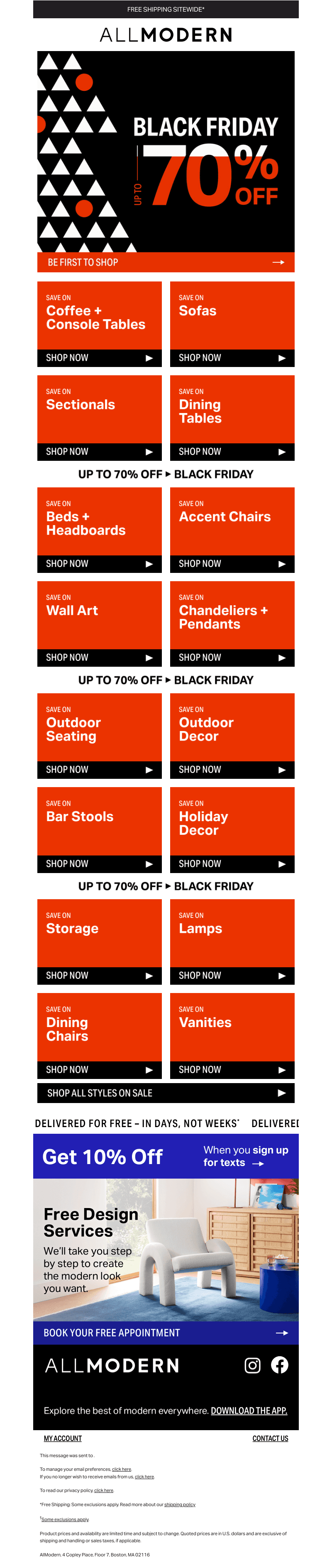 ▪️▪️ COFFEE + CONSOLE TABLES UP TO 70% OFF