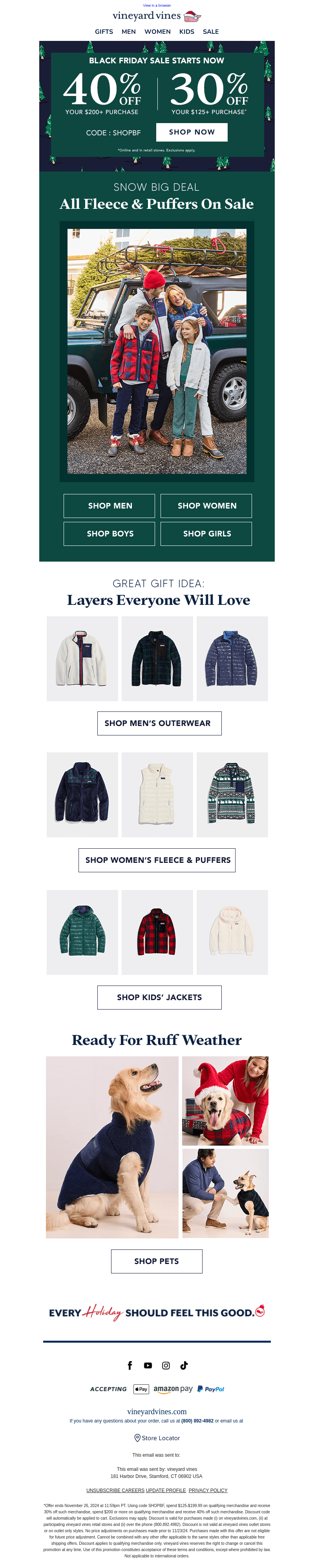 40% Off Everything For Your Crew (Pups, Too) 🐾