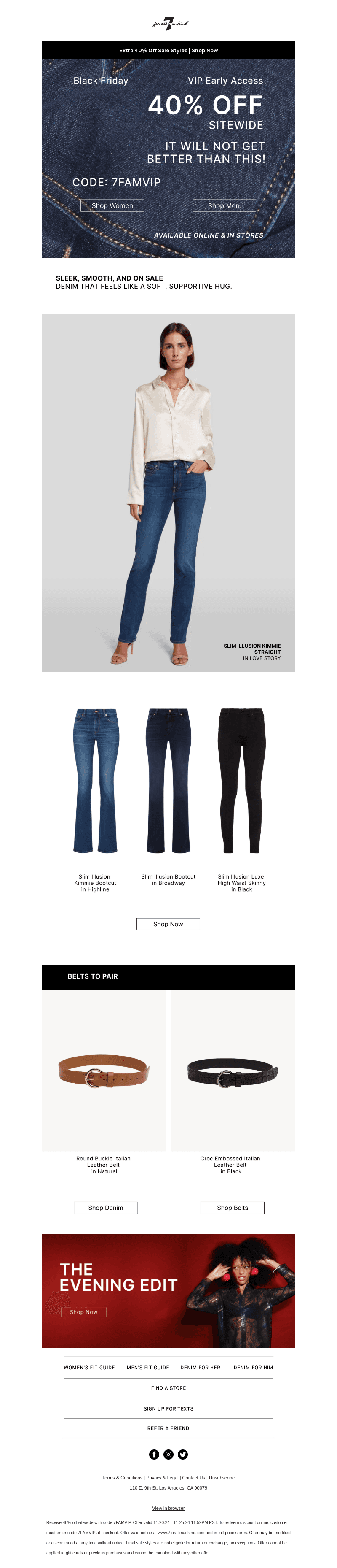 40% Off Smoothing, Sculpting Denim