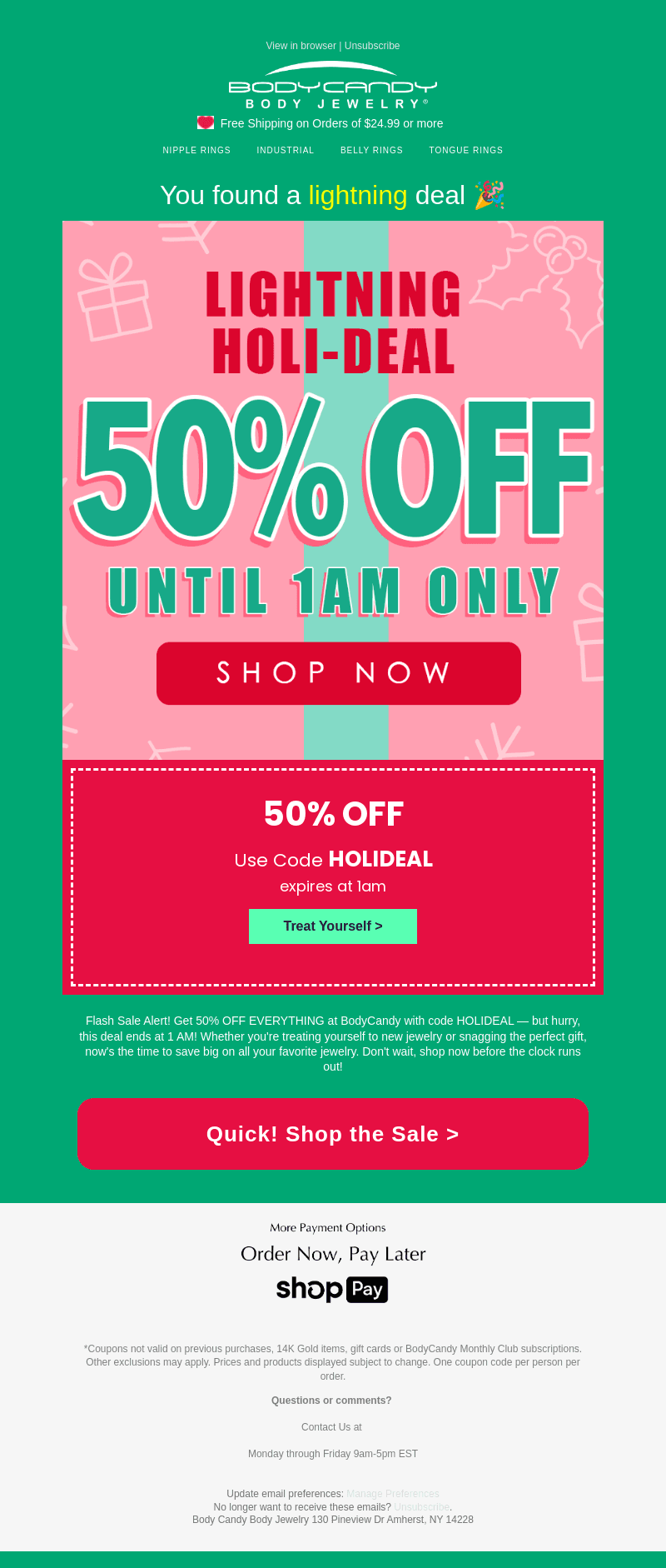 Everything 50% Off