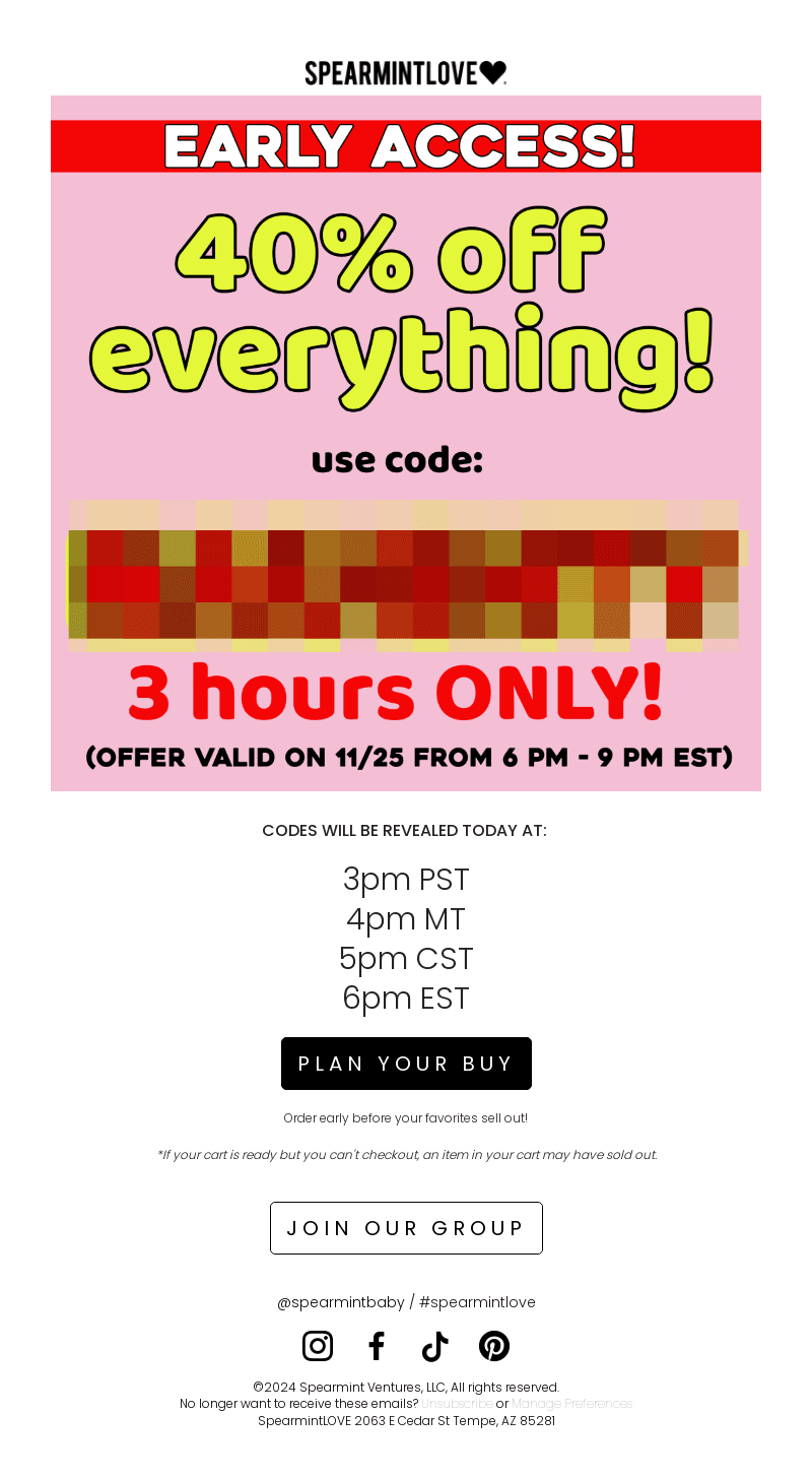 EARLY ACCESS SALE 🔒