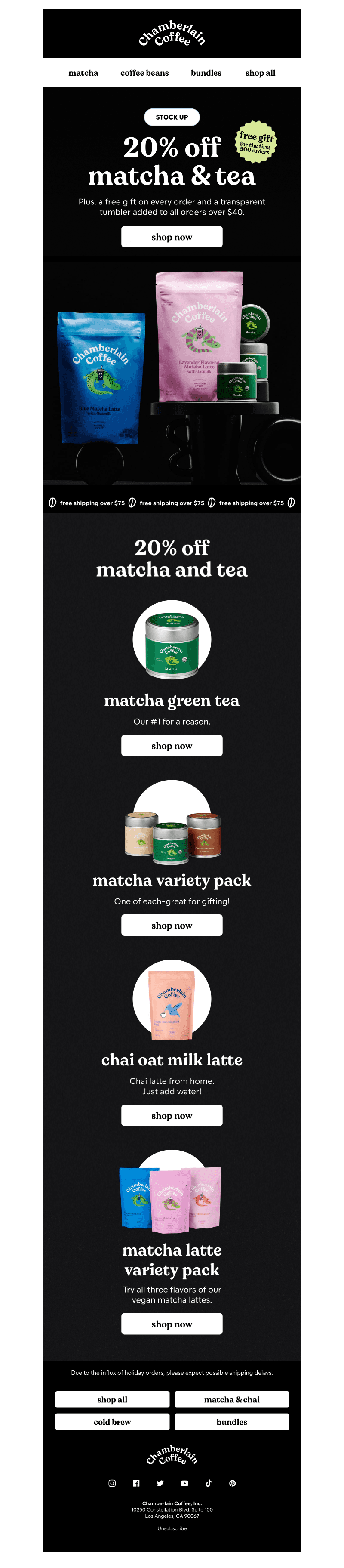 20% OFF MATCHA