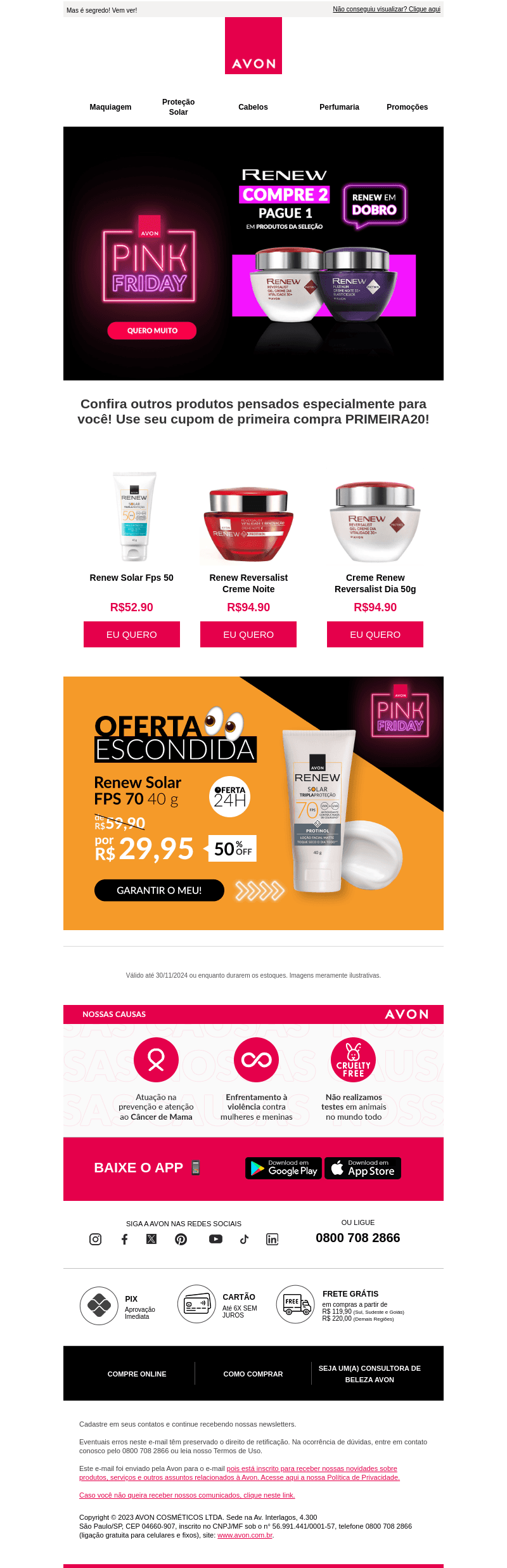 Segundou com oferta...escondida!