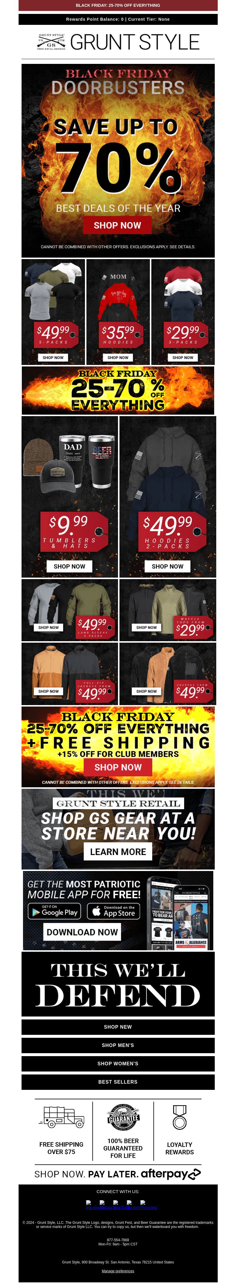 🚨25-70% OFF EVERYTHING: Black Friday Is Here!!🚨