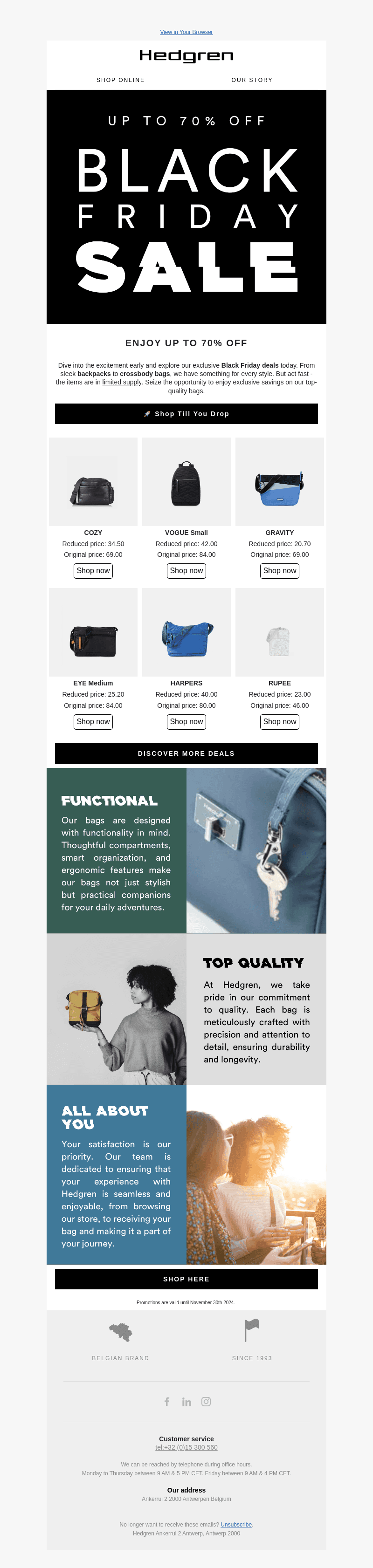 Up To 70% Off 🖤 Black Week