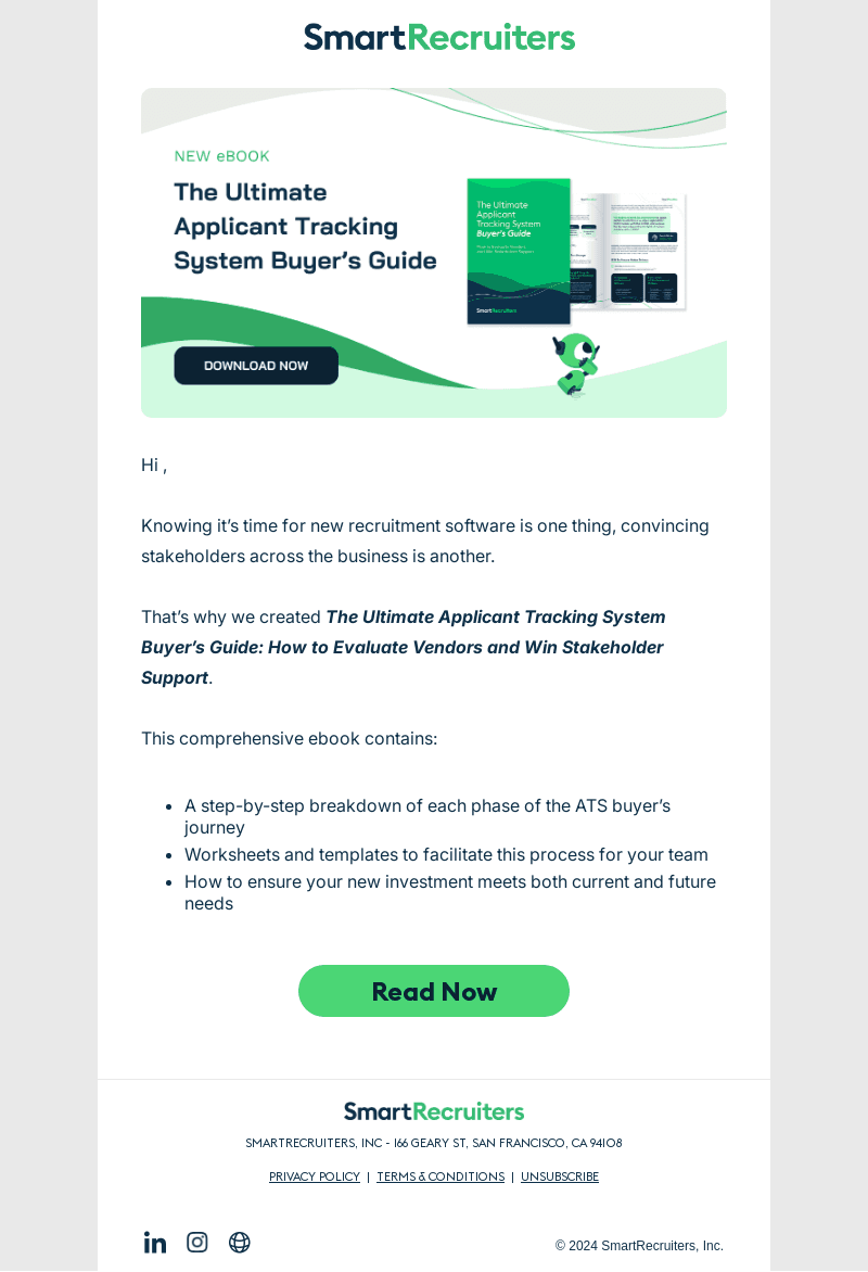 SmartRecruiters email from Tue, Nov 26, 2024