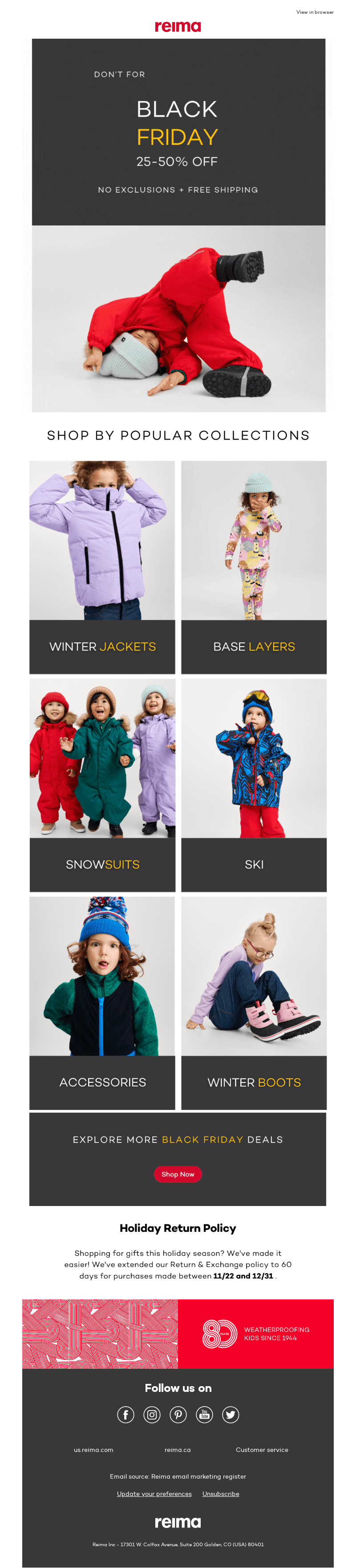 Don't Forget - Everything 25-50% off for Black Friday